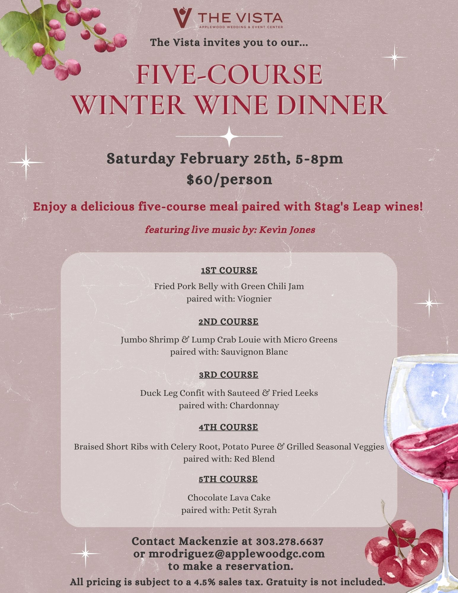 Winter Wine Dinner 2